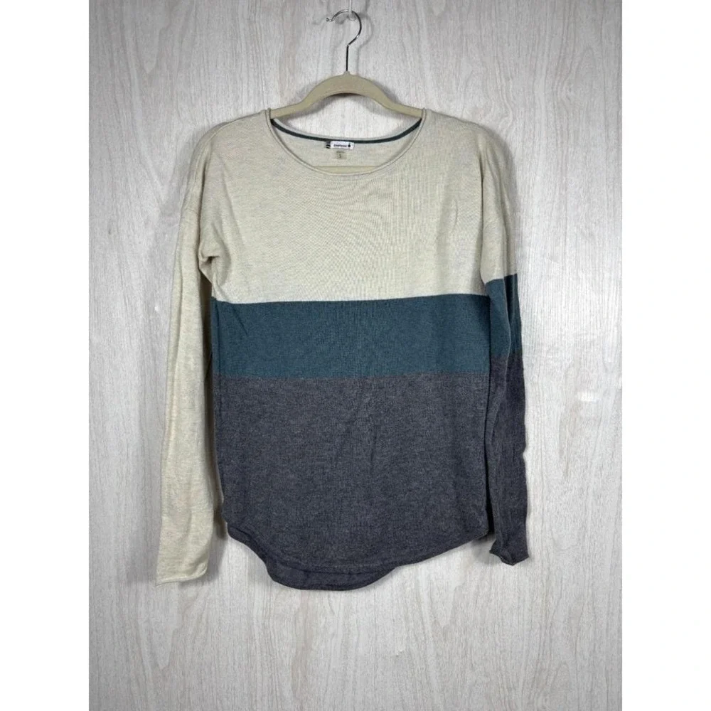 Smartwool Merino Wool Sweater Colorblock Crewneck Cozy Outdoor Knit Women's S